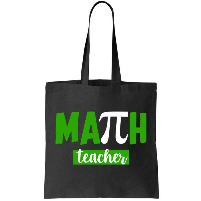 Math Teacher Pi Logo Tote Bag