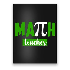 Math Teacher Pi Logo Poster