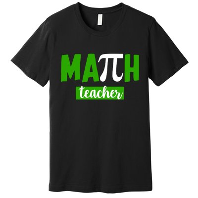 Math Teacher Pi Logo Premium T-Shirt