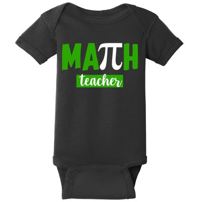 Math Teacher Pi Logo Baby Bodysuit