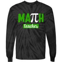 Math Teacher Pi Logo Tie-Dye Long Sleeve Shirt