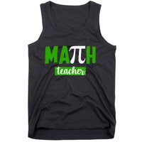 Math Teacher Pi Logo Tank Top