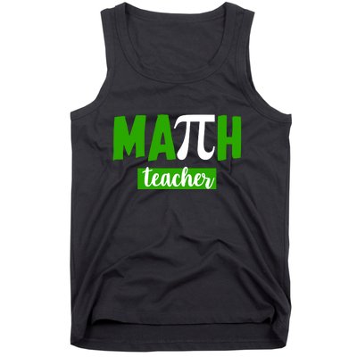 Math Teacher Pi Logo Tank Top