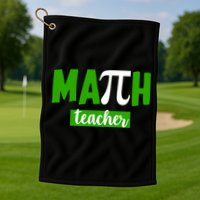 Math Teacher Pi Logo Golf Towel