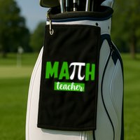 Math Teacher Pi Logo Golf Towel