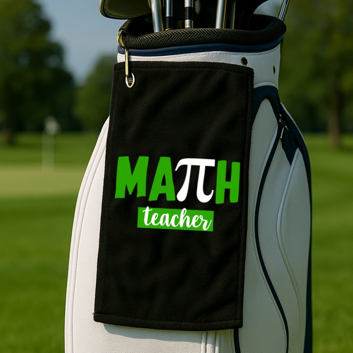 Math Teacher Pi Logo Golf Towel
