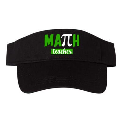 Math Teacher Pi Logo Valucap Bio-Washed Visor