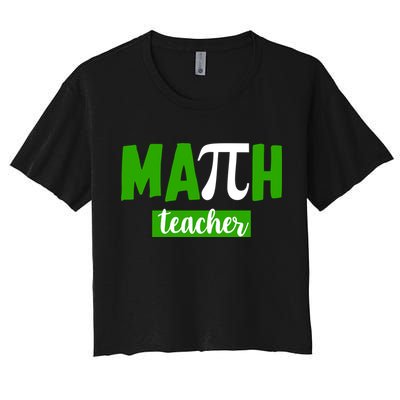 Math Teacher Pi Logo Crop Top