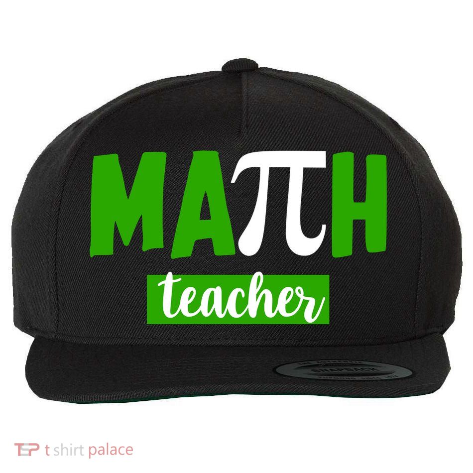 Math Teacher Pi Logo Wool Snapback Cap