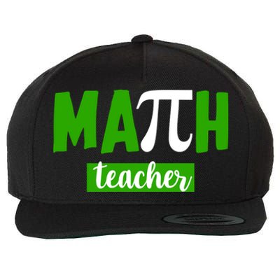 Math Teacher Pi Logo Wool Snapback Cap