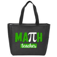 Math Teacher Pi Logo Zip Tote Bag