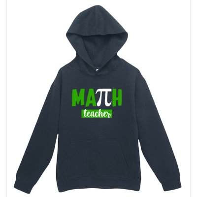 Math Teacher Pi Logo Urban Pullover Hoodie