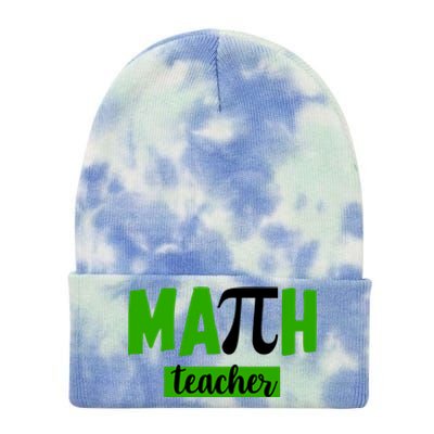 Math Teacher Pi Logo Tie Dye 12in Knit Beanie