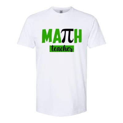 Math Teacher Pi Logo Softstyle® CVC T-Shirt