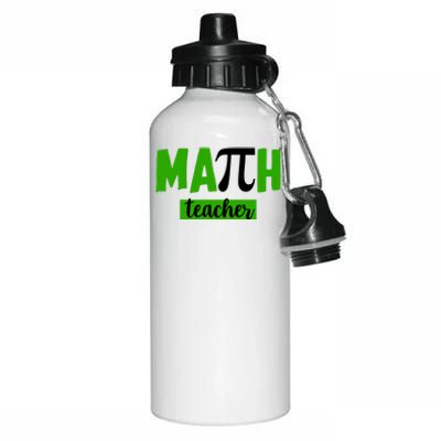 Math Teacher Pi Logo Aluminum Water Bottle