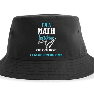 Math Teacher Problems Sustainable Bucket Hat