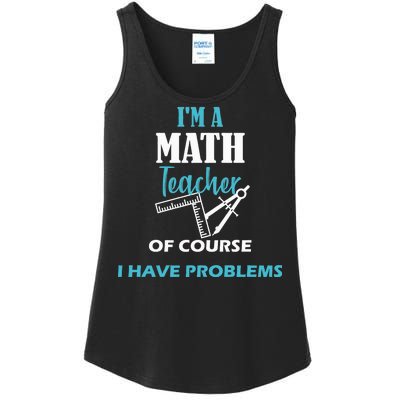 Math Teacher Problems Ladies Essential Tank