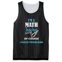 Math Teacher Problems Mesh Reversible Basketball Jersey Tank
