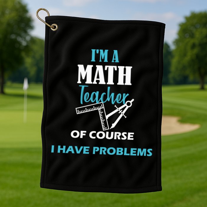 Math Teacher Problems Golf Towel
