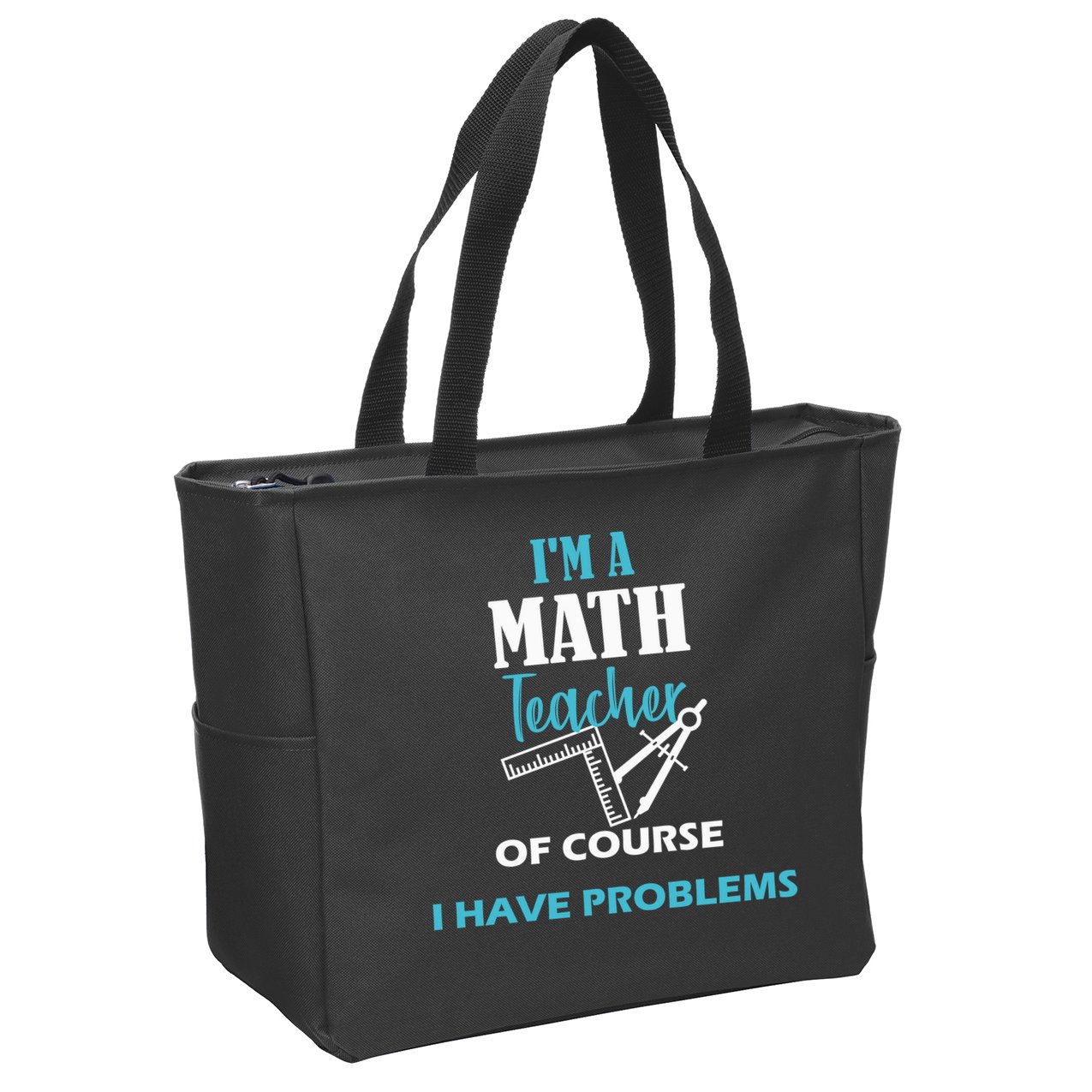 Math Teacher Problems Zip Tote Bag