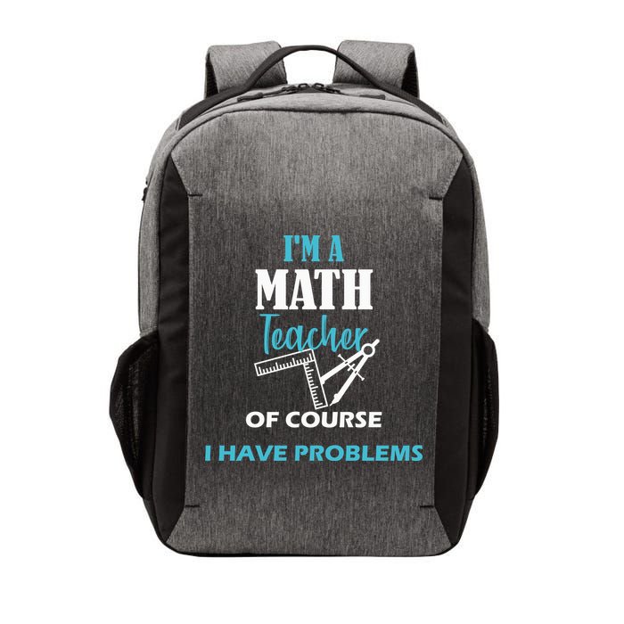 Math Teacher Problems Vector Backpack