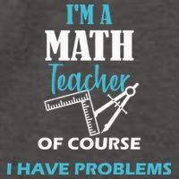 Math Teacher Problems Vector Backpack