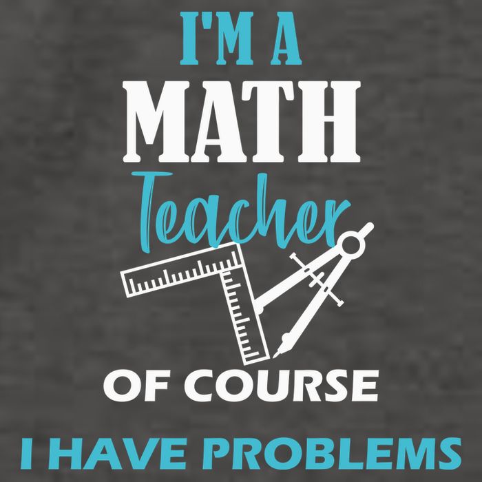 Math Teacher Problems Vector Backpack