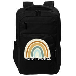 Math Teacher Rainbow Impact Tech Backpack