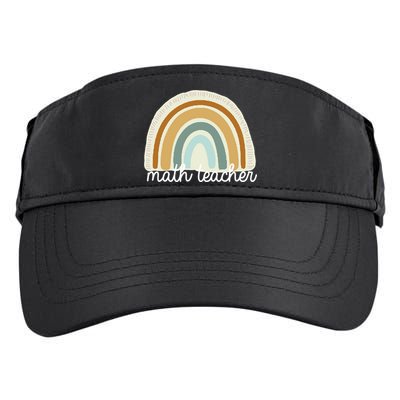Math Teacher Rainbow Adult Drive Performance Visor