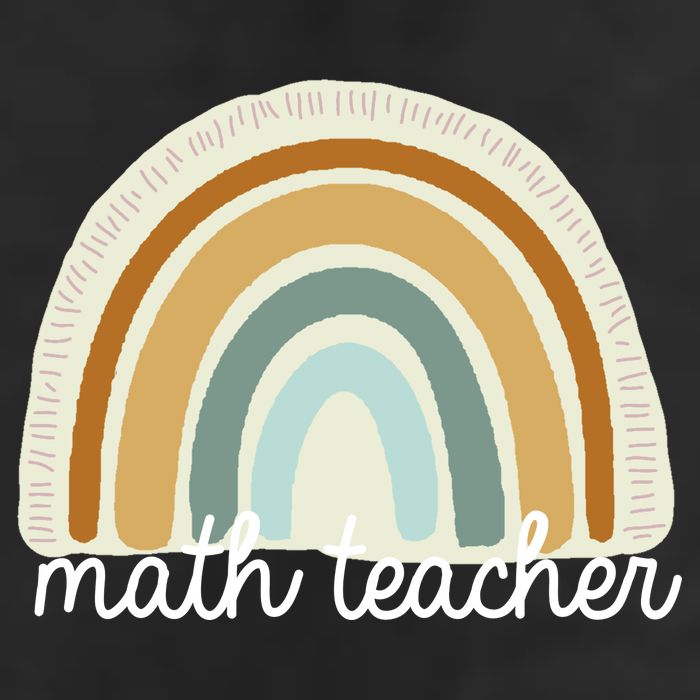 Math Teacher Rainbow Adult Drive Performance Visor