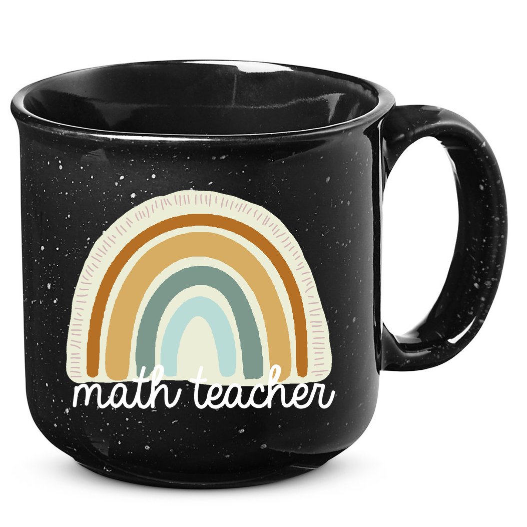 Math Teacher Rainbow 15oz Campfire Ceramic Mug