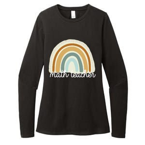 Math Teacher Rainbow Womens CVC Long Sleeve Shirt