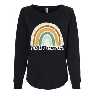 Math Teacher Rainbow Womens California Wash Sweatshirt