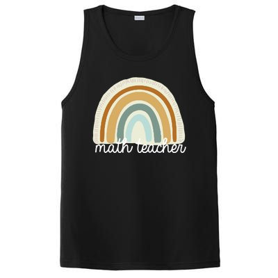 Math Teacher Rainbow PosiCharge Competitor Tank