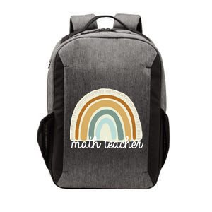 Math Teacher Rainbow Vector Backpack