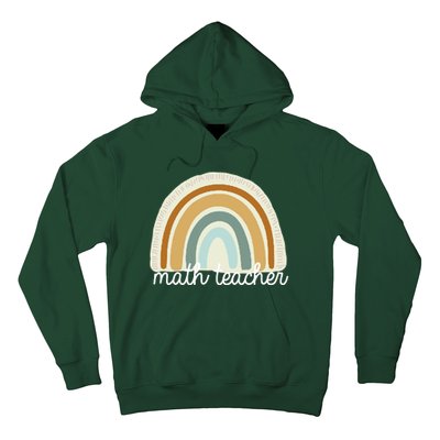 Math Teacher Rainbow Hoodie