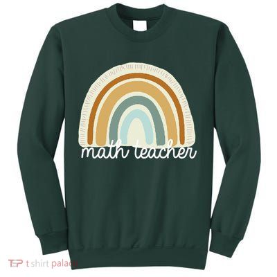 Math Teacher Rainbow Sweatshirt