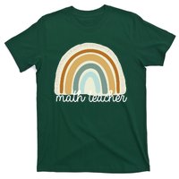 Math Teacher Rainbow T-Shirt