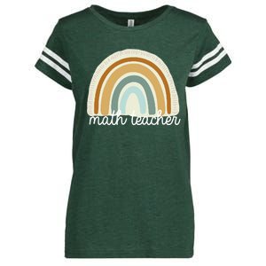 Math Teacher Rainbow Enza Ladies Jersey Football T-Shirt