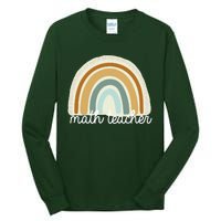 Math Teacher Rainbow Tall Long Sleeve T-Shirt