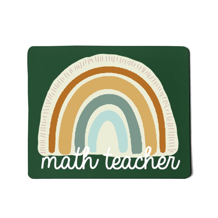 Math Teacher Rainbow Mousepad