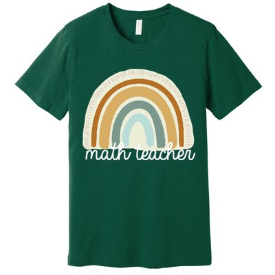 Math Teacher Rainbow Premium T-Shirt