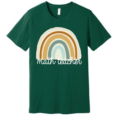 Math Teacher Rainbow Premium T-Shirt