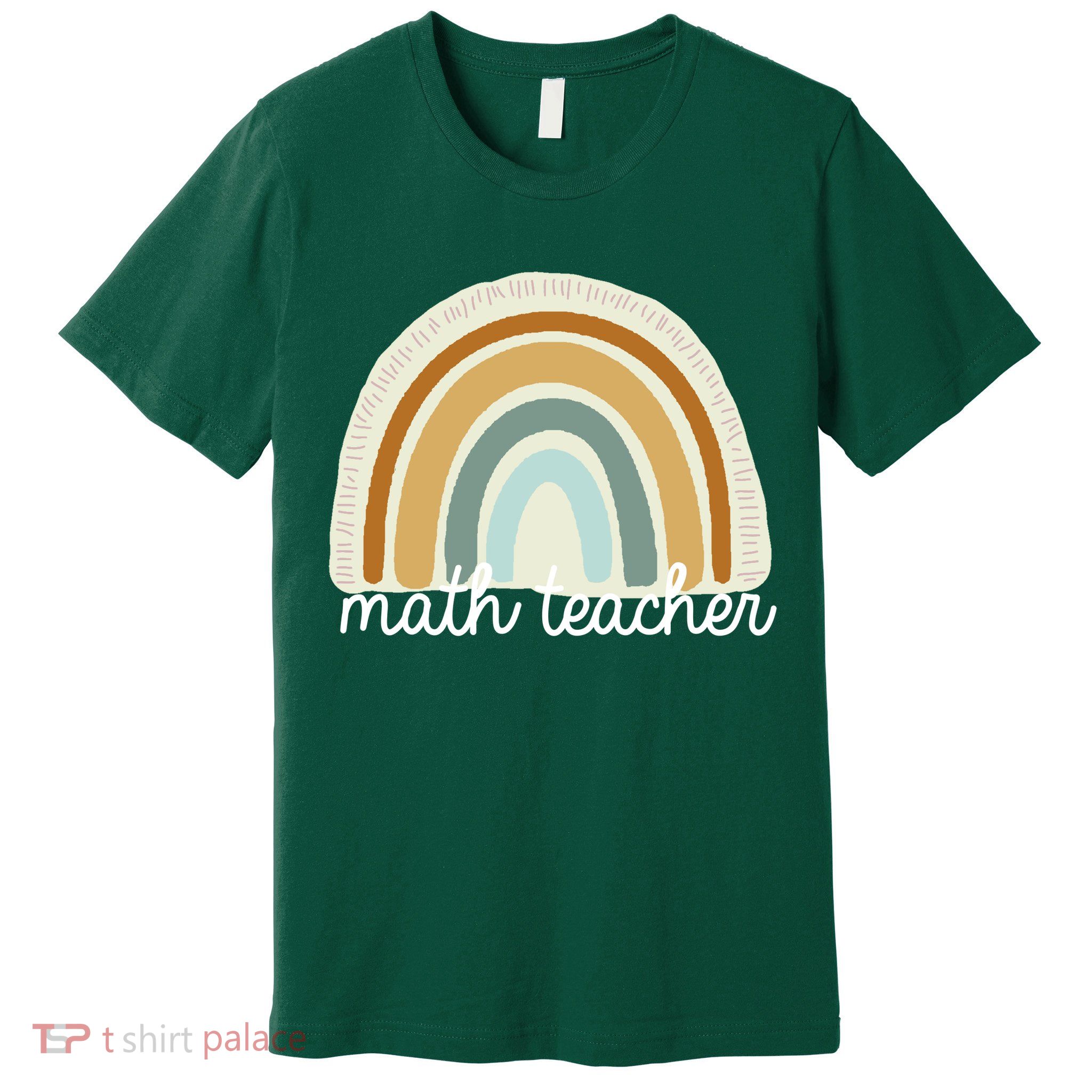 Math Teacher Rainbow Premium T-Shirt