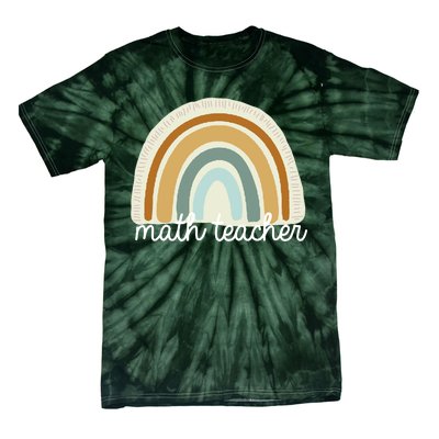 Math Teacher Rainbow Tie-Dye T-Shirt