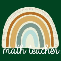 Math Teacher Rainbow Tie-Dye T-Shirt