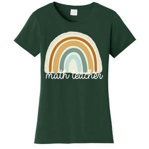 Math Teacher Rainbow Women's T-Shirt