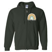 Math Teacher Rainbow Full Zip Hoodie