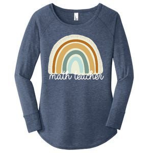 Math Teacher Rainbow Women's Perfect Tri Tunic Long Sleeve Shirt