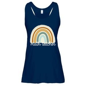 Math Teacher Rainbow Ladies Essential Flowy Tank